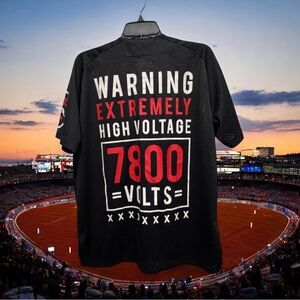 Mishka Mnllika Black Mesh engineered destroy skill button up baseball jersey L